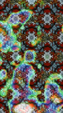 Raster illüstrasyonundaki çiçek desenli çizim. Renkli Bahar Teması eskiz kalıbı. Renkli çiçekler. Düz Çiçek Elementleri Tasarımı.