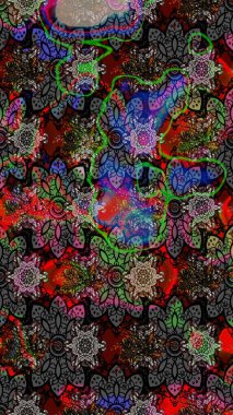 Karalama çiçekleri çizim kalıbı. Sanat esinlenerek ve gri tarzda çiçeklere ilham verir ve arka plan bırakır. Siyah ve gri el çizimi desen. Raster deseni.