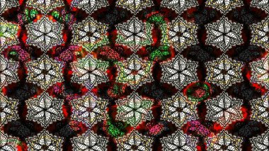 Raster deseni. Süslü kumaş deseni. Çiçekli çiçek deseni, suluboya..