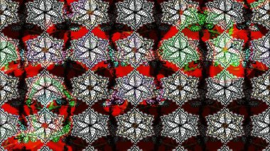 Motley illüstrasyonu. Küçük çiçekte güzel bir desen. Küçük renkli çiçekler. Çiçekli bahar çiçekleri. Moda baskıları için zarif bir şablon.