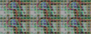 Raster - stok. Gri ve yeşil çiçekli eskiz deseni, suluboya çiçek deseni, sevimli çiçek, duvar kağıdı, kart veya kumaş için fayanslı.