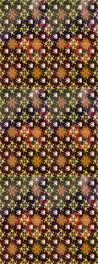 Kahverengi ve gri renkli çiçekler. Düz Çiçek Elementleri Tasarımı. Çiçek desenli eskiz, yaz çiçekleri. Renkli Bahar Teması çizim şablonu.