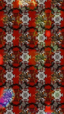 Çiçek kompozisyonu, el boyası, hassas şablon. Sevgililer günü ve tebrik kartı konsepti için şık bir davetiye. Kahverengi ve kırmızı renkte manzaralı çiçek deseni. Üst görünüm, yumuşak biçim.