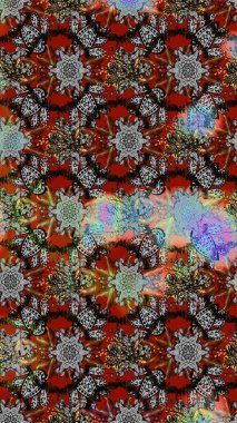 Karalama elementleri. Çizim çiçek deseni duvar kağıdı, web sitesi arka planı, ambalaj kağıdı, davetiye, broşür, afiş veya web sitesi için kullanılabilir. El çizimi Raster illüstrasyonu.