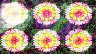 Modaya uygun kumaş deseni. Küçük çiçekteki sevimli çiçek deseni. Kusursuz Tony kumaş deseni. Raster illüstrasyonu.