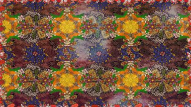 Raster. Güzel suluboya çiçekler, parlak tablolar ilham verici ve gri çiçek desenli arkaplan..