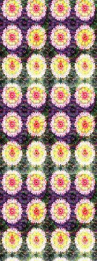 Moda baskısı. Dekorasyon ve tasarım için güzel bir desen. Ton halinde. Suluboya desenli çiçek deseni. Çiçeğin suluboya çizimlerinin zarif deseni.