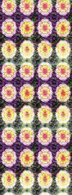 Moda baskısı. Dekorasyon ve tasarım için güzel bir desen. Ton halinde. Suluboya desenli çiçek deseni. Çiçeğin suluboya çizimlerinin zarif deseni.