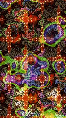 Anti-stres için soyut örnek sayfası. Kahverengi ve siyah renklerde. Raster illüstrasyonu.