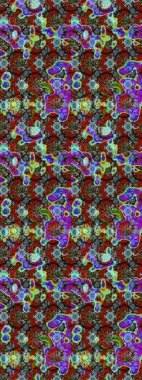 Düz Çiçek Elementleri Tasarımı. Raster. Renkli Bahar Teması çizim şablonu.