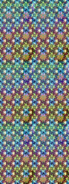 Küçük mavi çiçekli oldukça eski bir besin torbası deseni. Millefleur 'lar. Tekstil, kumaş, kapaklar, duvar kağıtları, baskı, paket, koleksiyon defteri, örgü, dekupaj için çiçek arkaplanı..