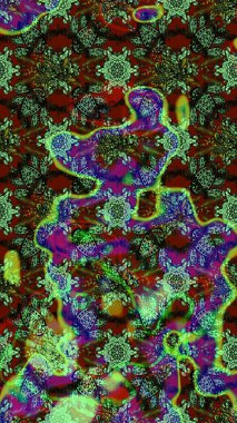 Sabıka fotoğraflarında, bebek kıyafetlerinde, duvar kâğıtlarında, paket kutularında falan kullanılabilir. Raster. Zarif, parlak ve eskiz yeşil ve kahverengi desenli.