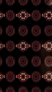 Renkli unsurlarla hareketli arka plan görüntüleri. Çiçekler. Eski model. Bayrak tarzı. Video kaydı. Şablon. Döngü. Kusursuz.. 