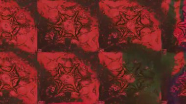 Renkli unsurlarla hareketli arka plan görüntüleri. Çiçekler. Eski model. Bayrak tarzı. Video kaydı. Şablon. Döngü. Kusursuz.. 
