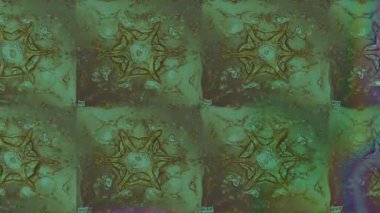 Renkli unsurlarla hareketli arka plan görüntüleri. Çiçekler. Eski model. Bayrak tarzı. Video kaydı. Şablon. Döngü. Kusursuz.. 