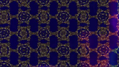 Renkli unsurlarla hareketli arka plan görüntüleri. Çiçekler. Eski model. Bayrak tarzı. Video kaydı. Şablon. Döngü. Kusursuz.. 