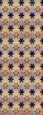 Davetiye ve kartpostal tasarımı için dekoratif çiçek unsurları. Poster ya da kapak için arka plan. Tekstil için figür. Yapraklı çizim şekli. Sevimli zarif çiçekler Raster illüstrasyonu.