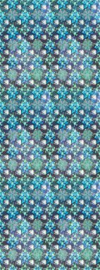 Yapraklı çiçekler ve mavi ve nötr renklerde papatya çiçekleri. Eskiz arkaplan modeli. Raster - stok.