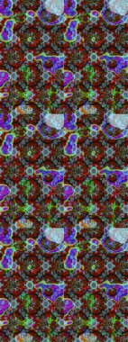 Kahverengi ve kırmızı renkte çiçekler. Yumuşak, bahar çiçekli arka plan. Raster çiçek desenli ve çiçekli..