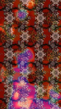 Çizim çiçek deseni duvar kağıdı, web sitesi arka planı, ambalaj kağıdı, davetiye, broşür, afiş veya web sitesi için kullanılabilir. Karalama elementleri. El çizimi Raster illüstrasyonu.