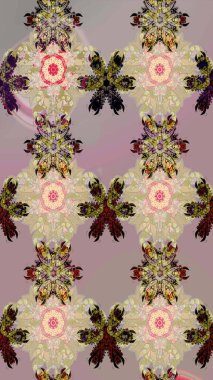 Çiçek kompozisyonu, el boyası, hassas şablon. Üst manzara, yumuşak bej ve nötr renk tarzı. Sevgililer günü ve tebrik kartı konsepti için şık bir davetiye. Manzaralı çiçek deseni.