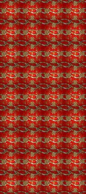 Kırmızı ve kahverengi renklerde Raster altın deseni. Soyut duvar kâğıdı, ambalaj dekorasyonu. Altın kar taneleri basit, pürüzsüz desen. Kışın sembolü, Mutlu Noel tatili, Mutlu yıllar 2019.