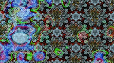 Çiçek deseni duvar kağıdı, desen dolguları ve web sayfası arka planı için kullanılabilir. Şekil verilmiş çiçeklerle eskiz deseni. Süslü zentangle çizim dokusu, soyut çiçeklerle süslenmiş..