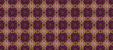 Seamless classic raster golden pattern. Traditional orient ornament. Classic vintage background. Seamless pattern on pleasant colors with golden elements. Raster illustration.