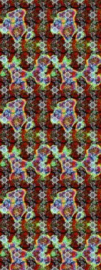 Raster suluboya çiçek deseni, narin çiçekler, kahverengi ve gri çiçekler, tebrik kartı şablonu. Güzel kumaş deseni.