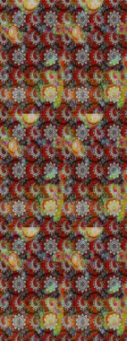 Gri ve kahverengi çiçekler. Suluboya, elle çizilmiş. Raster hisseleri. Taslak arkaplan deseni.