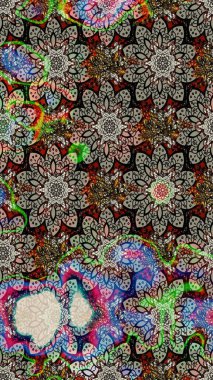 Raster - stok. Gri ve nötr çiçekli eskiz deseni, suluboya çiçek deseni, şirin çiçek, duvar kağıdı, kart veya kumaş için fayanslı.