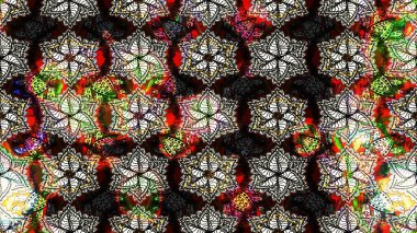 Raster deseni. Süslü kumaş deseni. Çiçekli çiçek deseni, suluboya..