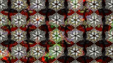 Raster illüstrasyonundaki çiçek desenli çizim. Suluboya tarzında siyah ve kahverengi renkte çiçekler.