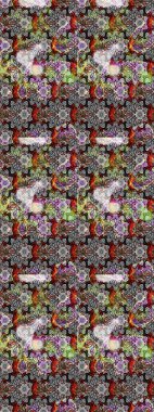 Şatafatlı bahar bahçesi dokusu. Flower eskiz arka planı. Çiçek deseni. Raster illüstrasyonu.