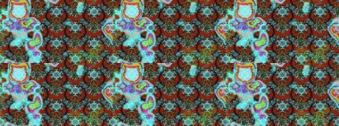 Raster düz çiçek çizim deseni. Mavi ve kahverengi renkte çiçekler. Tasarım hediye paketi, tebrik kartları, posterler ve afiş tasarımı.