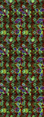 Çizim çiçek deseni duvar kağıdı, web sitesi arka planı, ambalaj kağıdı, davetiye, broşür, afiş veya web sitesi için kullanılabilir. El çizimi Raster çizimi. Parlak elementlerin.