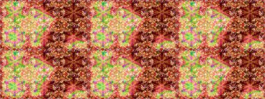 Modern çiçek arkaplanı. Halk tarzı. Moda baskıları için zarif bir şablon. Parlak renkli çiçekleri olan ve kırmızı ve sarı renkli yaprakları olan harika bir çiçek deseni..