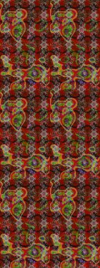 Raster suluboya çiçek deseni, narin çiçekler, kahverengi ve kırmızı çiçekler, tebrik kartı şablonu. Güzel kumaş deseni.