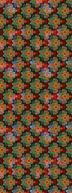 Çiçek desenli eskiz. Yeşil renkli çiçekler. Tişört baskısı için çiçek boyama rasteriName.