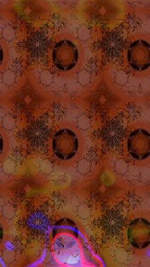 Sevimli küçük çiçek desenle. Raster resim. Çiçek desenli çiçek ve yaprakları ile.