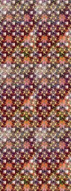 Nazik romantik baskı. Tatil havası. Bahar mevsimi. Raster güzel bir çiçek deseni çizmiş. Kahverengi ve bej renkli çiçekler.