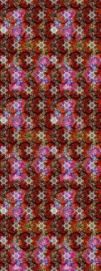 Klasik taslak çizimi. Raster Yumuşak kumaş deseni. Raster çiçek izi. Çiçek kahverengi ve kırmızı çizim deseni.