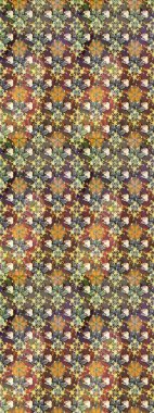 Renkli Bahar Teması eskiz kalıbı. Eskiz klasiği. Düz Çiçek Elementleri Tasarımı. Raster Şirin kumaş deseni.