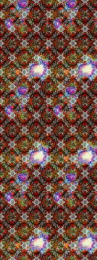 Süslü kumaş deseni. Düz Çiçek Elementleri Tasarımı. Raster illüstrasyonundaki çiçek desenli çizim. Renkli Bahar Teması çizim şablonu.