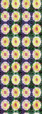 Raster illüstrasyonu. Tomurcukları çiçek olan sevimli bir çiçek deseni. Raster. Eskiz geçmişi. Kumaş, tekstil, duvar kağıdı baskısı için. Antika retro tarzı.