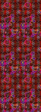 Çiçek deseni. Raster illüstrasyonu. Şatafatlı bahar bahçesi dokusu. Çiçek çizimi arkaplanı.