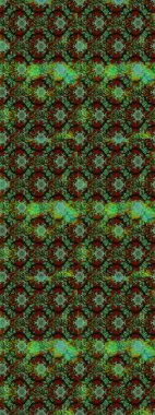 Hediye ambalaj kağıdı, tebrik kartları, posterler ve pankart tasarımı. Yeşil ve kahverengi renkli çiçekler. Raster düz çiçek çizim deseni.