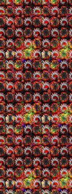 Raster stili kumaş deseni. Çiçekler suluboya çizim deseni.