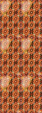 Kahverengi ve altın desenli. Klasik raster şablonu. Tekrarlayan ögelerle kusursuz soyut arkaplan.