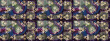 Moda baskıları için zarif bir şablon. Modern çiçek arkaplanı. Parlak renkli çiçekleri ve gri ve kahverengi renkte yaprakları olan şaşırtıcı, pürüzsüz çiçek deseni. Halk stili.